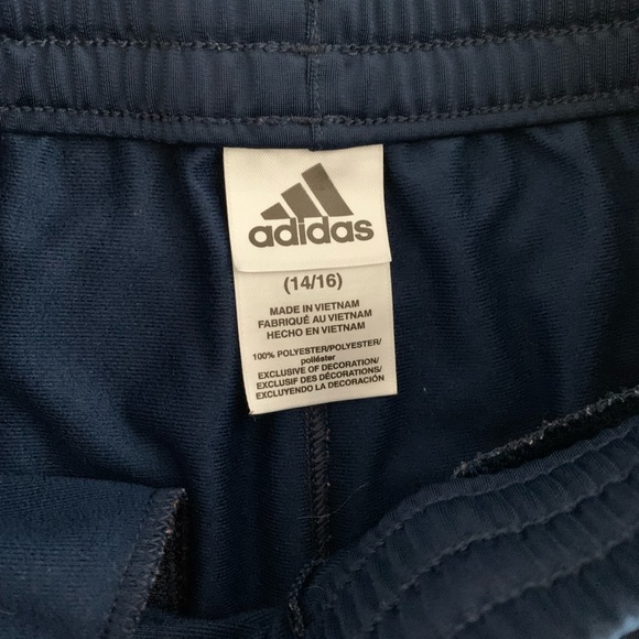 Adidas Boy's Blue Athletic Pants (14-16) - Picture 4 of 7